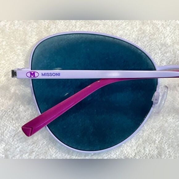 NIB Matte Blue M Missoni Sunglasses - Picture 3 of 11